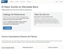 Tablet Screenshot of mx.mbspecialist.com